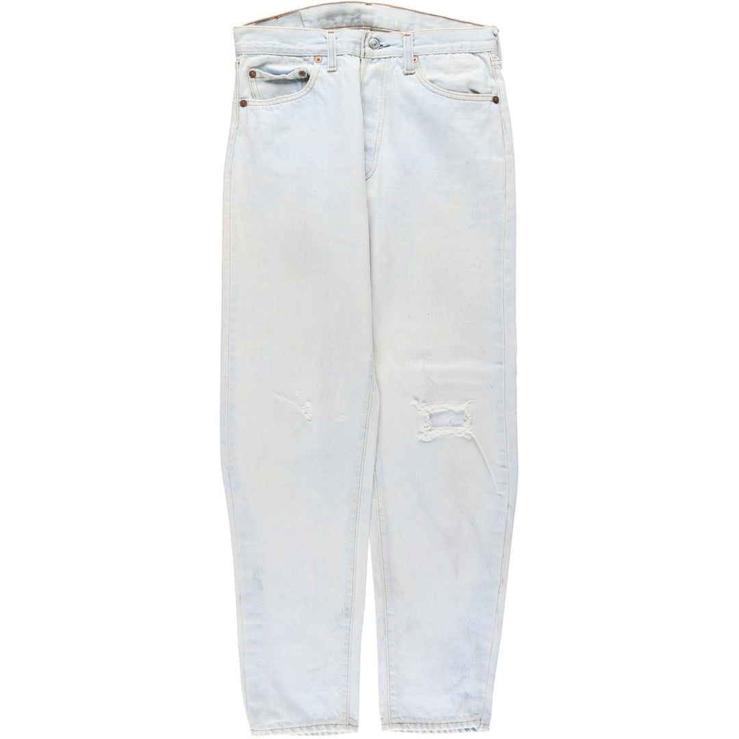 Vintage 1990'S Levi's 501 Straight Denim Pants, Made in USA, Women's Size L (W29) unclear Blue type light blue Vintage Second Hand