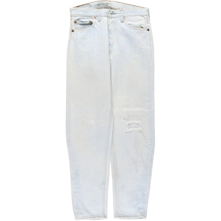 Vintage 1990'S Levi's 501 Straight Denim Pants, Made in USA, Women's Size L (W29) unclear Blue type light blue Vintage Second Hand