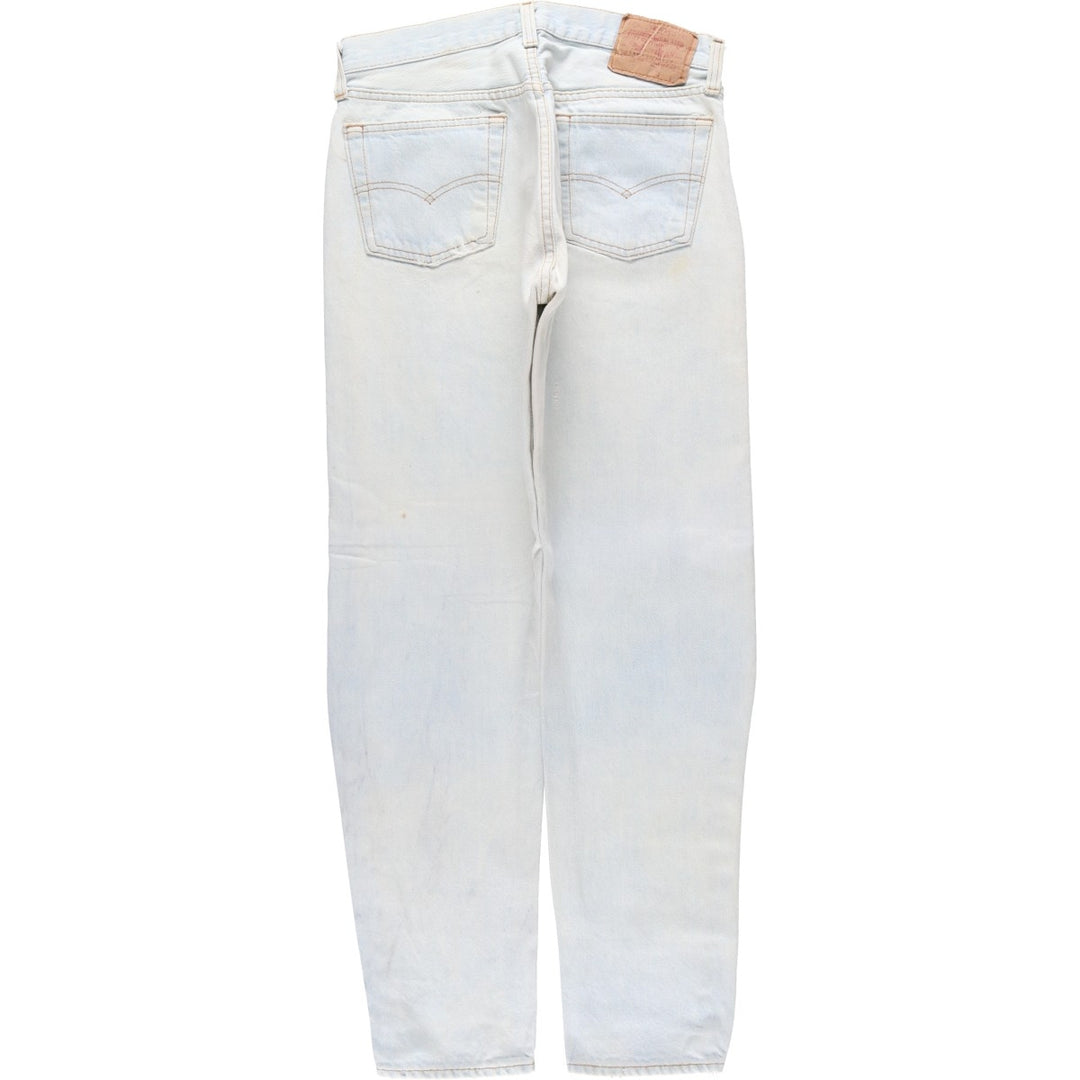 Vintage 1990'S Levi's 501 Straight Denim Pants, Made in USA, Women's Size L (W29) unclear Blue type light blue Vintage Second Hand