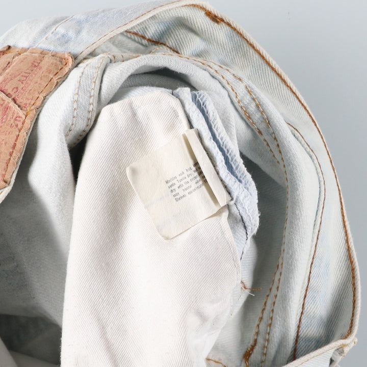 Vintage 1990'S Levi's 501 Straight Denim Pants, Made in USA, Women's Size L (W29) unclear Blue type light blue Vintage Second Hand