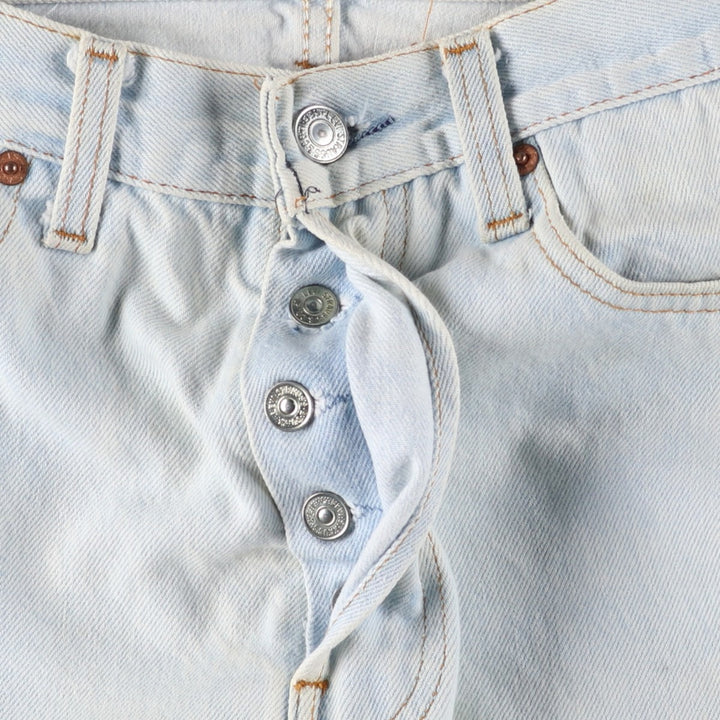 Vintage 1990'S Levi's 501 Straight Denim Pants, Made in USA, Women's Size L (W29) unclear Blue type light blue Vintage Second Hand