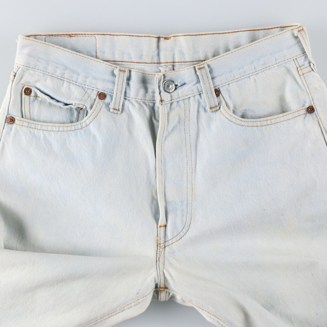 Vintage 1990'S Levi's 501 Straight Denim Pants, Made in USA, Women's Size L (W29) unclear Blue type light blue Vintage Second Hand