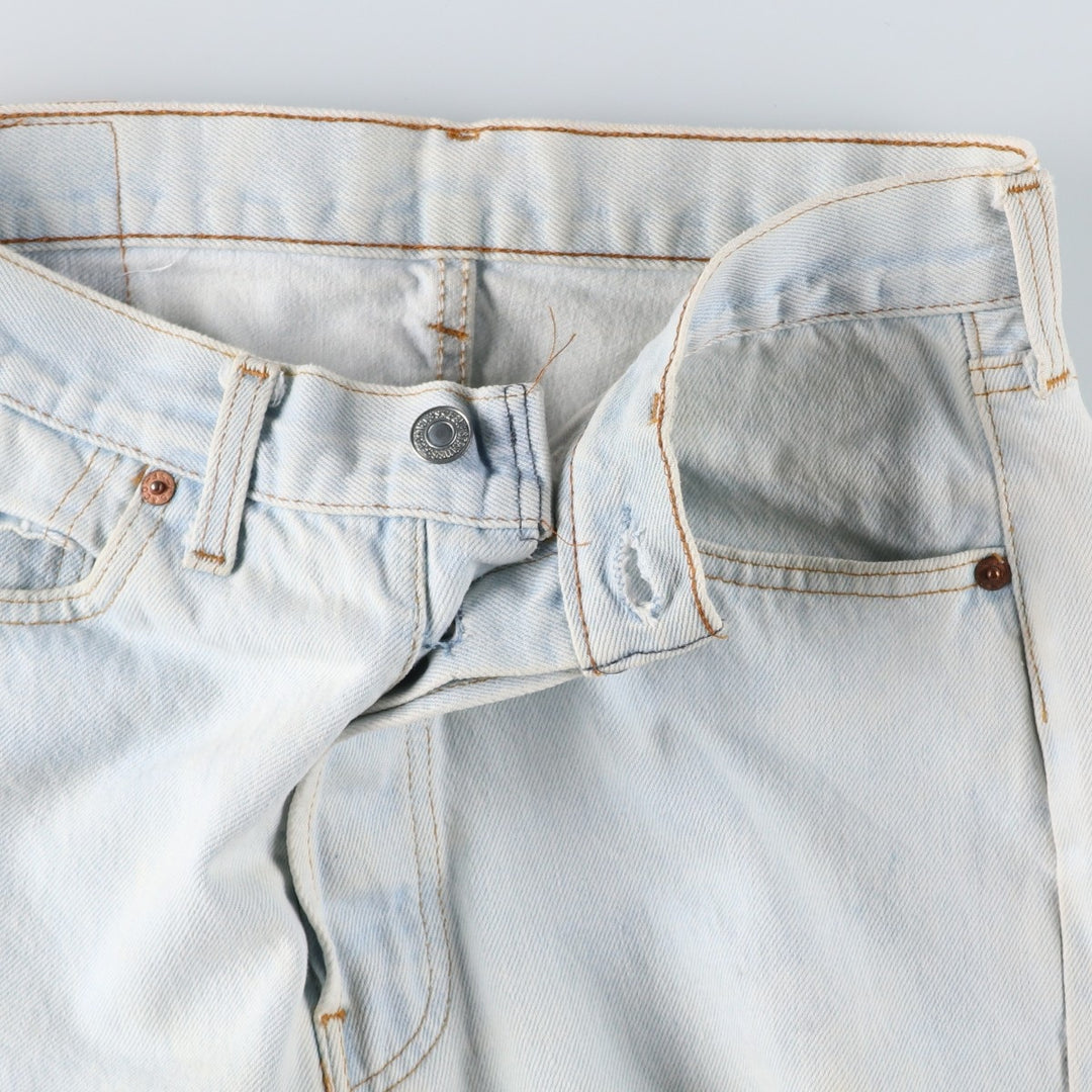 Vintage 1990'S Levi's 501 Straight Denim Pants, Made in USA, Women's Size L (W29) unclear Blue type light blue Vintage Second Hand