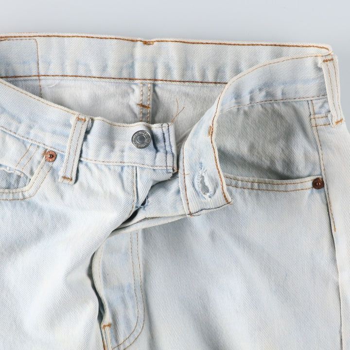 Vintage 1990'S Levi's 501 Straight Denim Pants, Made in USA, Women's Size L (W29) unclear Blue type light blue Vintage Second Hand