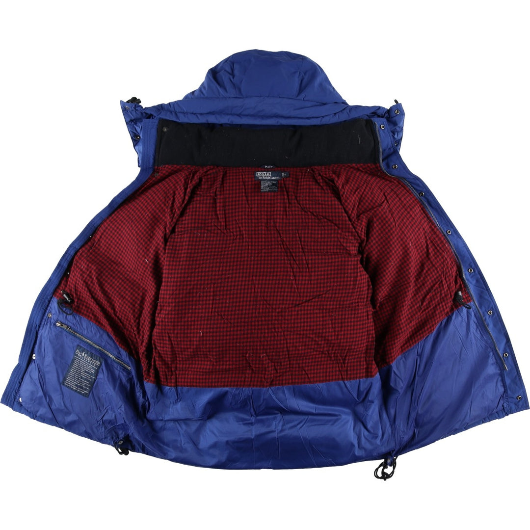 Ralph Lauren POLO by Ralph Lauren Down Parka, Men's Size Small Nylon blue type Vintage Second Hand