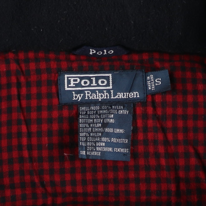 Ralph Lauren POLO by Ralph Lauren Down Parka, Men's Size Small Nylon blue type Vintage Second Hand