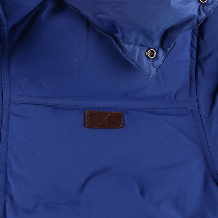 Ralph Lauren POLO by Ralph Lauren Down Parka, Men's Size Small Nylon blue type Vintage Second Hand