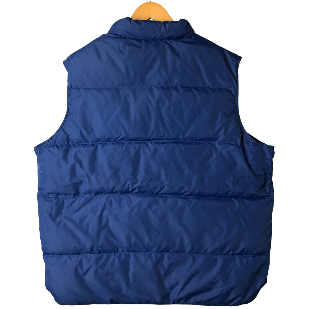 Vintage 1980'S LLBean goose down vest, made in the USA, men's size XL Nylon blue type Vintage Second Hand
