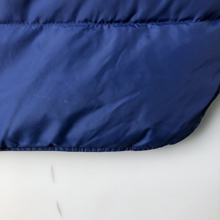 Vintage 1980'S LLBean goose down vest, made in the USA, men's size XL Nylon blue type Vintage Second Hand