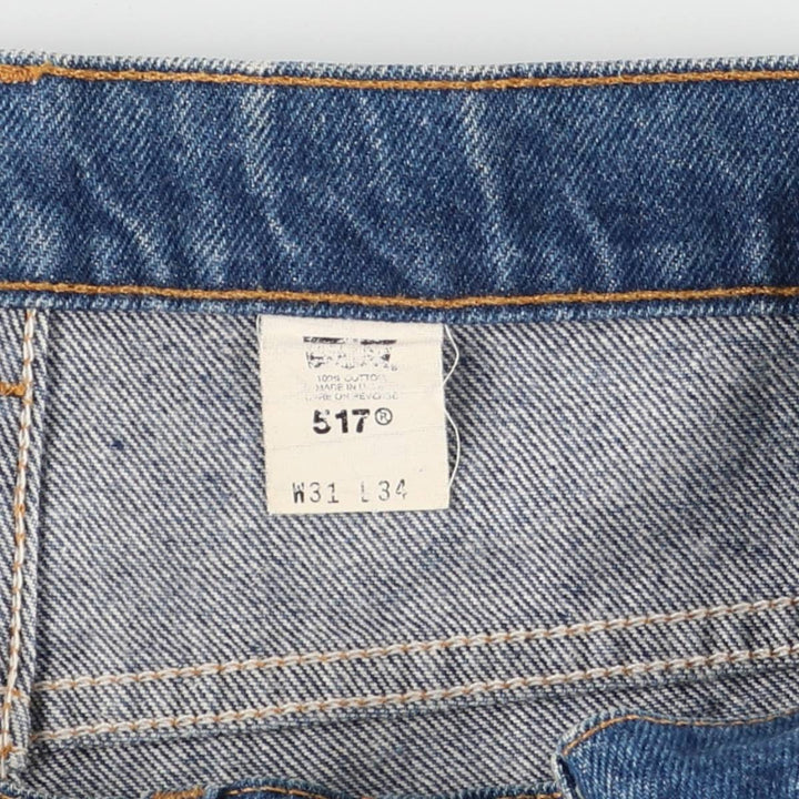 Vintage Levi's 517 Orange Tab Flare-Cut Denim Pants, Made in the USA, Men's Size W31 cotton blue type Vintage Second Hand