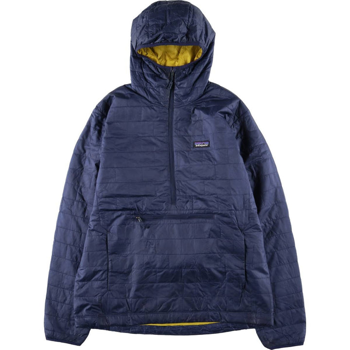 Patagonia 84186FA18 Padded Anorak Parka Puffer Jacket, Men's Size L recycled polyester navy blue type Vintage Second Hand