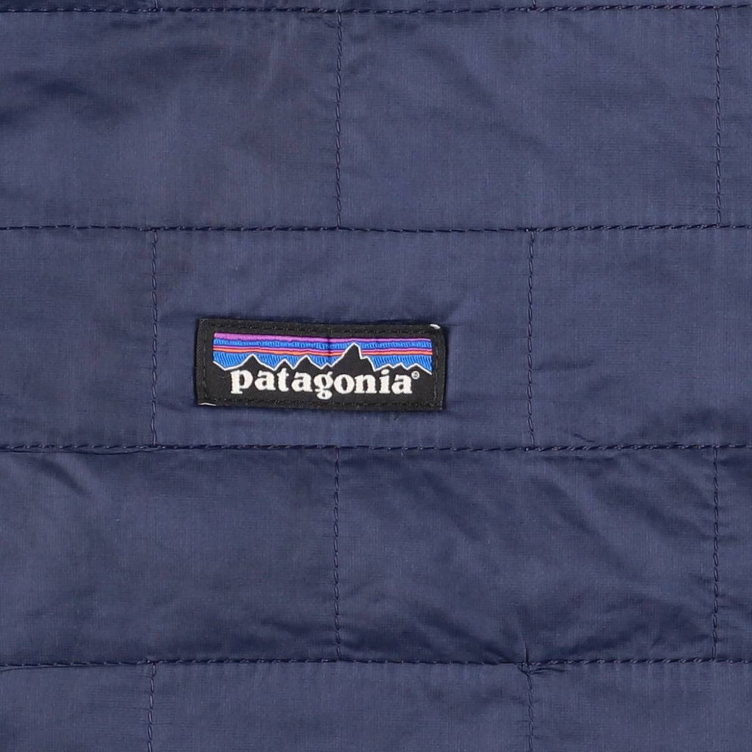 Patagonia 84186FA18 Padded Anorak Parka Puffer Jacket, Men's Size L recycled polyester navy blue type Vintage Second Hand