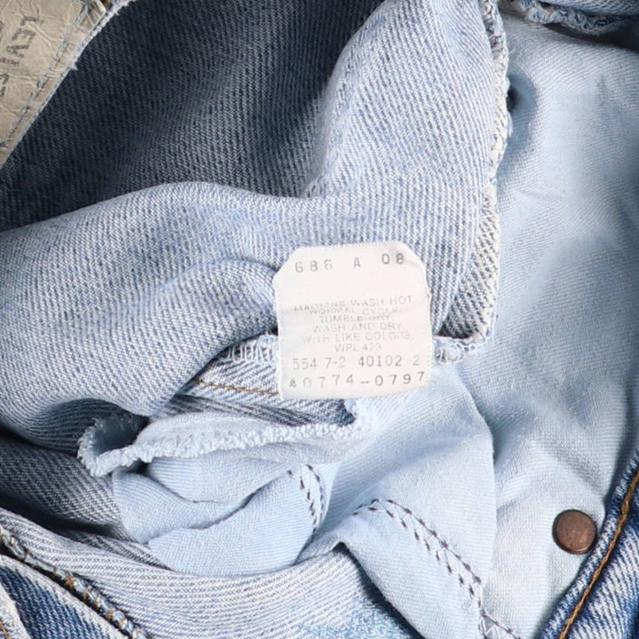 90'S Levi's Silver Tab BAGGY Student Tapered Denim Pants, Made in USA, Women's Size L (W30 equivalent), Vintage cotton Blue type light blue Vintage Second Hand