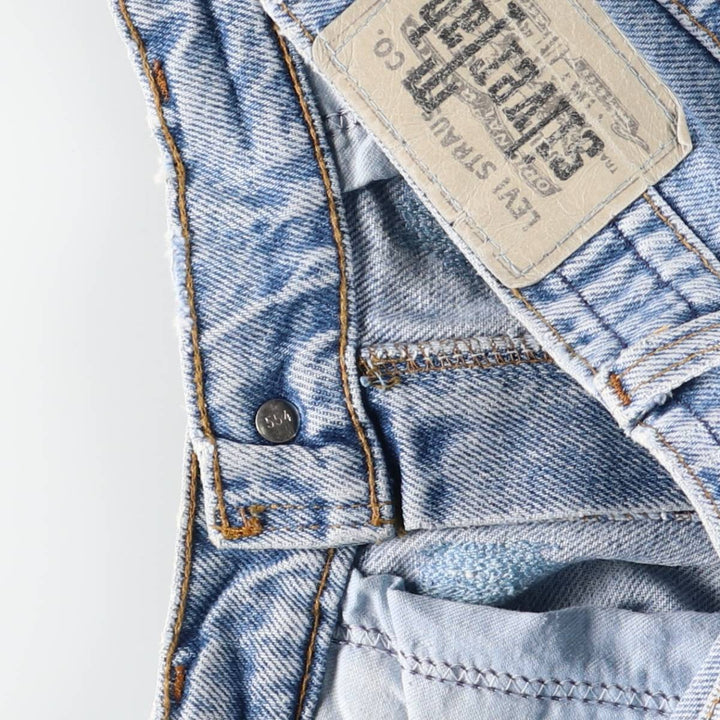 90'S Levi's Silver Tab BAGGY Student Tapered Denim Pants, Made in USA, Women's Size L (W30 equivalent), Vintage cotton Blue type light blue Vintage Second Hand