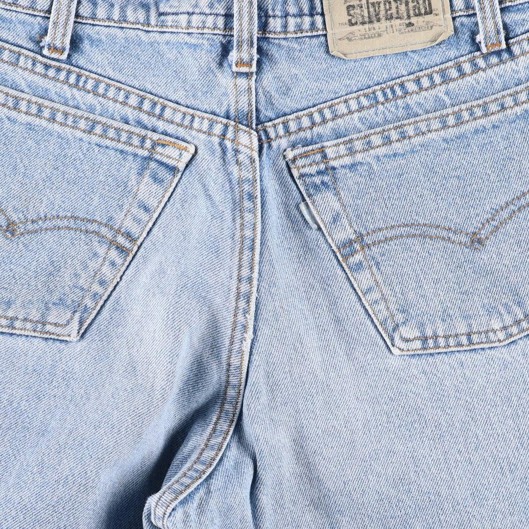 90'S Levi's Silver Tab BAGGY Student Tapered Denim Pants, Made in USA, Women's Size L (W30 equivalent), Vintage cotton Blue type light blue Vintage Second Hand