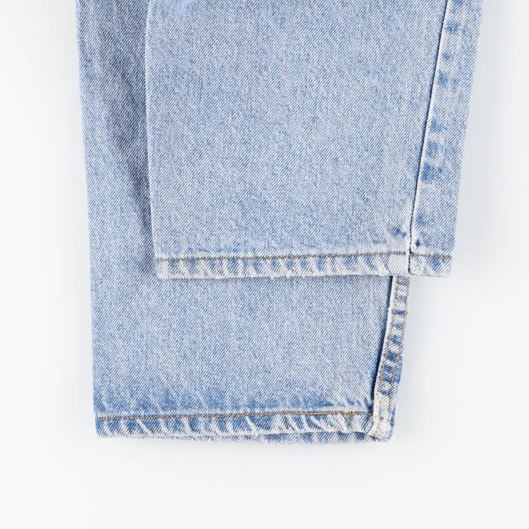 90'S Levi's Silver Tab BAGGY Student Tapered Denim Pants, Made in USA, Women's Size L (W30 equivalent), Vintage cotton Blue type light blue Vintage Second Hand