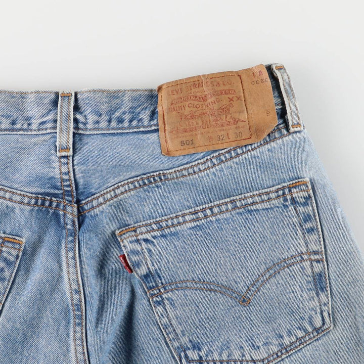 90'S Levi's 501-0134 Straight Denim Pants, Made in USA, Vintage cotton blue type Vintage Second Hand
