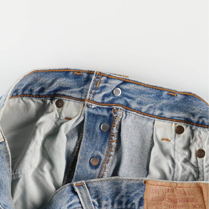 90'S Levi's 501-0134 Straight Denim Pants, Made in USA, Vintage cotton blue type Vintage Second Hand