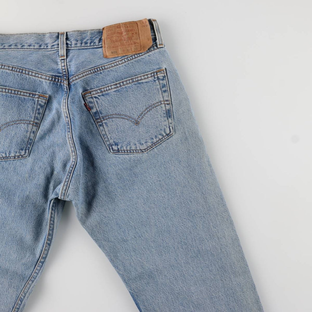 90'S Levi's 501-0134 Straight Denim Pants, Made in USA, Vintage cotton blue type Vintage Second Hand