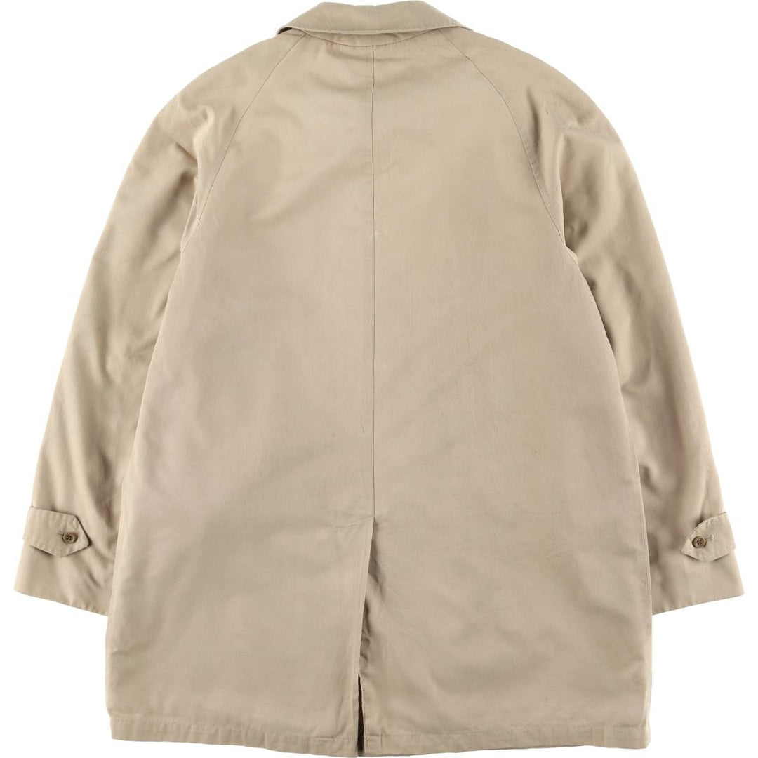Burberry's Balmacaan Coat, Made in England, Men's Size L unclear Beige type Vintage Second Hand