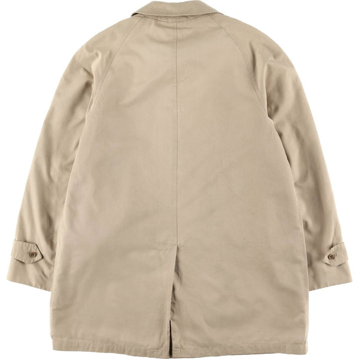 Burberry's Balmacaan Coat, Made in England, Men's Size L unclear Beige type Vintage Second Hand