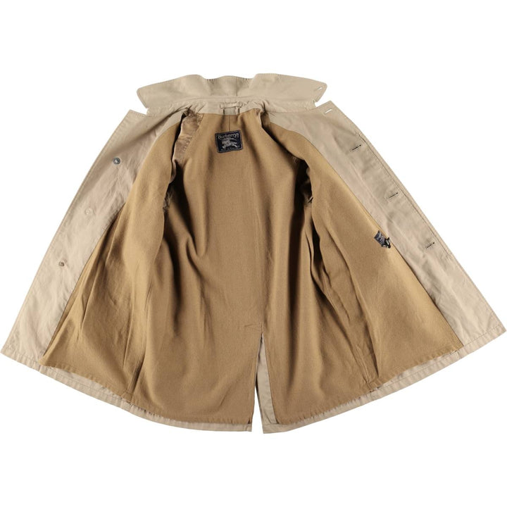 Burberry's Balmacaan Coat, Made in England, Men's Size L unclear Beige type Vintage Second Hand