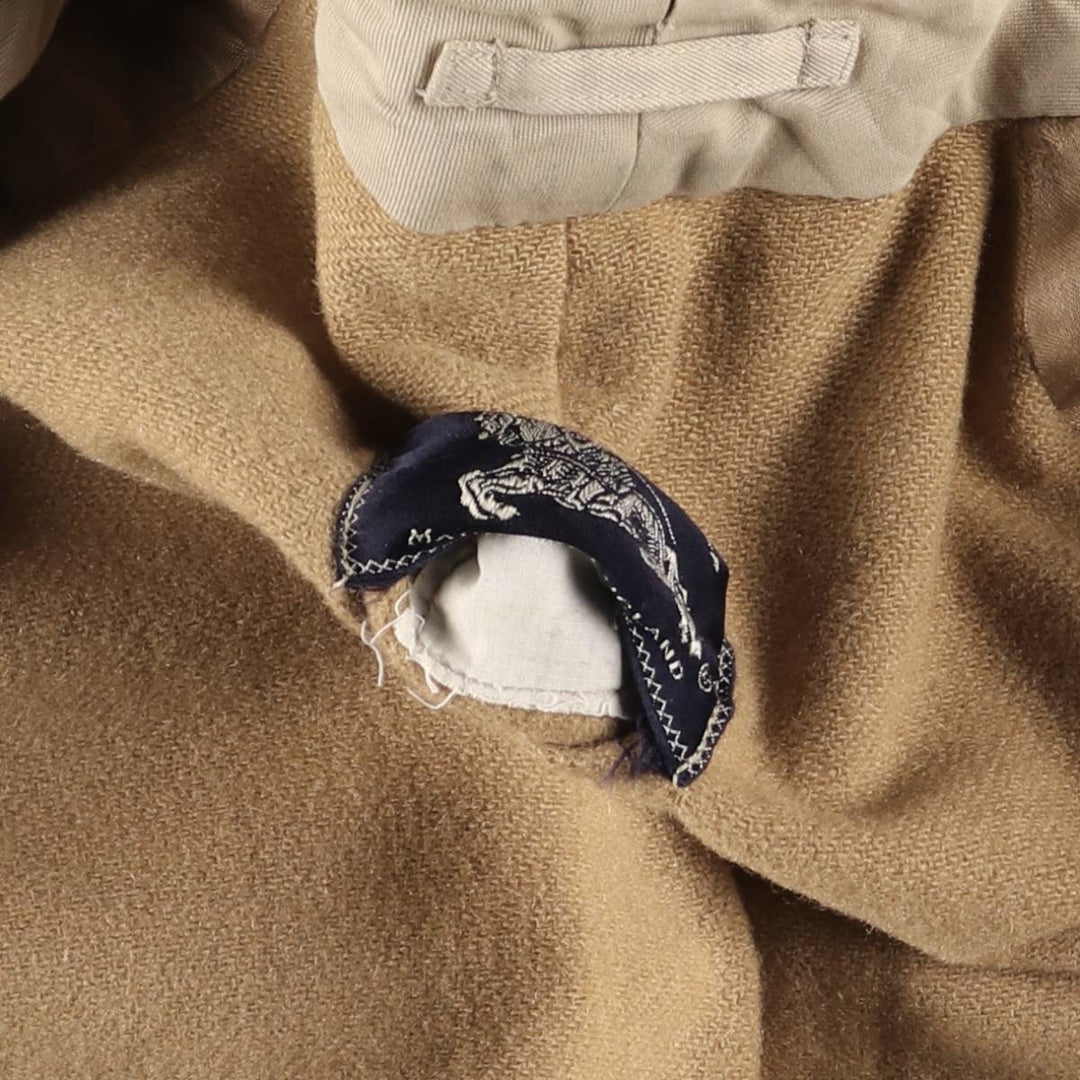 Burberry's Balmacaan Coat, Made in England, Men's Size L unclear Beige type Vintage Second Hand