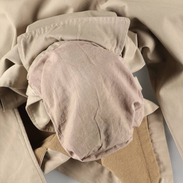 Burberry's Balmacaan Coat, Made in England, Men's Size L unclear Beige type Vintage Second Hand