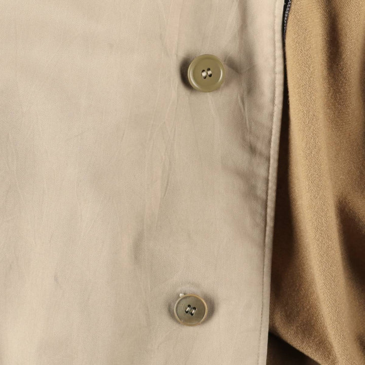 Burberry's Balmacaan Coat, Made in England, Men's Size L unclear Beige type Vintage Second Hand
