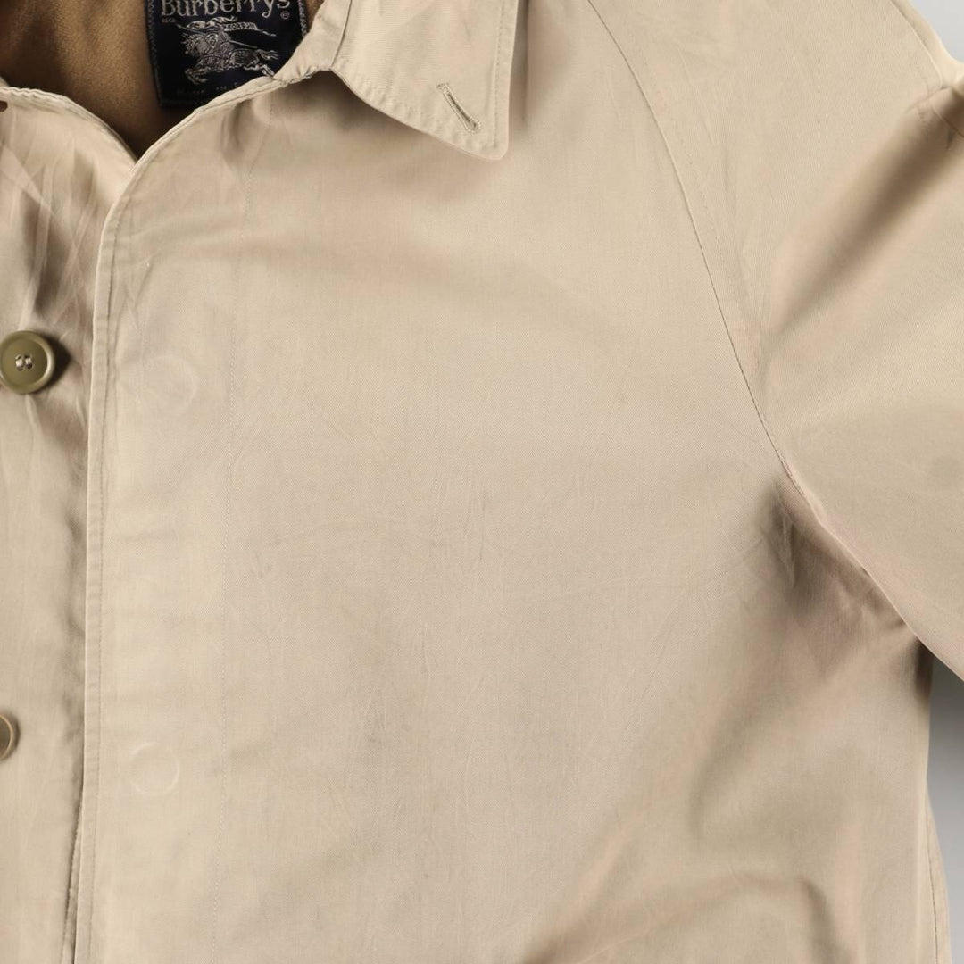 Burberry's Balmacaan Coat, Made in England, Men's Size L unclear Beige type Vintage Second Hand