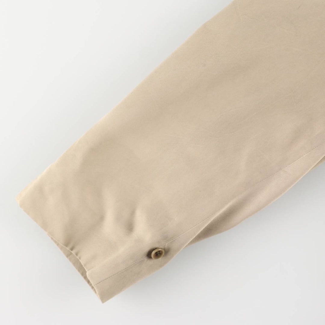 Burberry's Balmacaan Coat, Made in England, Men's Size L unclear Beige type Vintage Second Hand