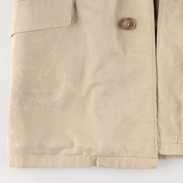 Burberry's Balmacaan Coat, Made in England, Men's Size L unclear Beige type Vintage Second Hand