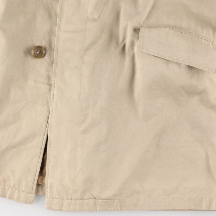 Burberry's Balmacaan Coat, Made in England, Men's Size L unclear Beige type Vintage Second Hand