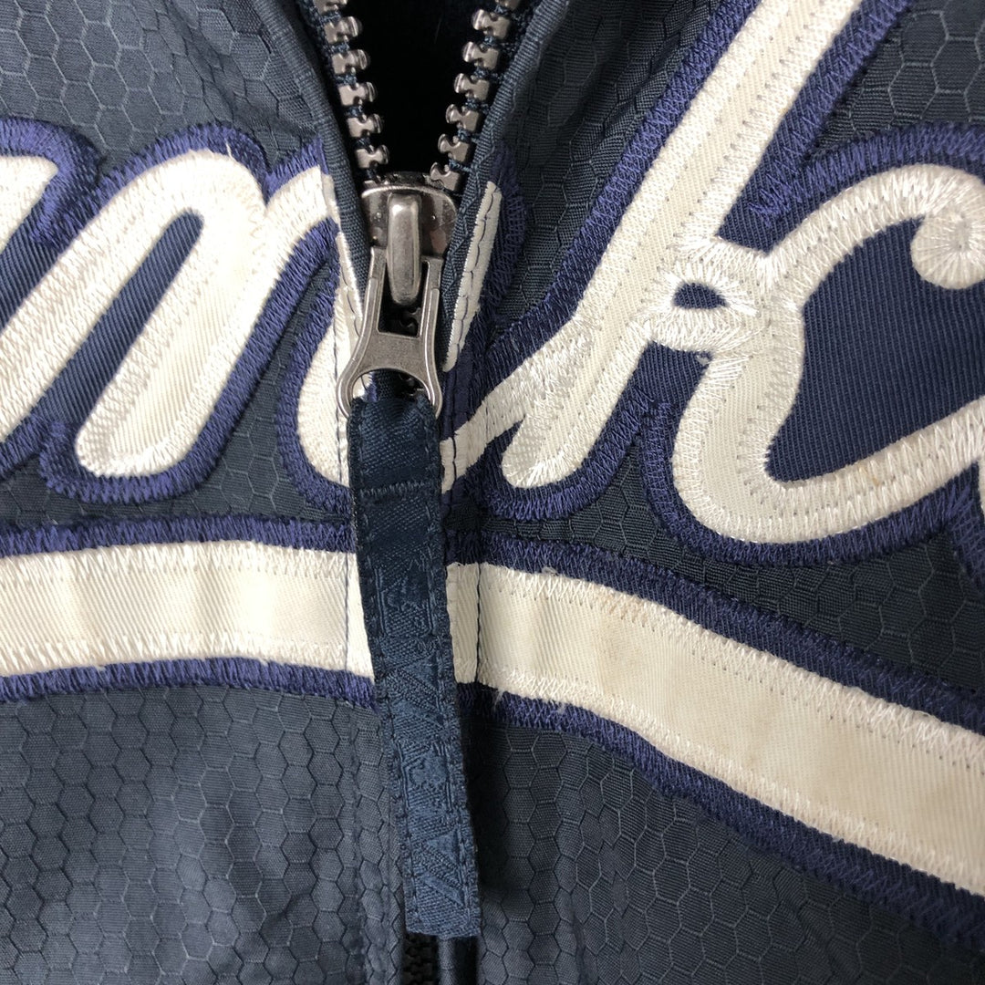 90s-00'S Majestic MLB New York Yankees Stars and Stripes Nylon Blouson, Men's Size L Polyurethane Coated Nylon navy blue type Vintage Second Hand