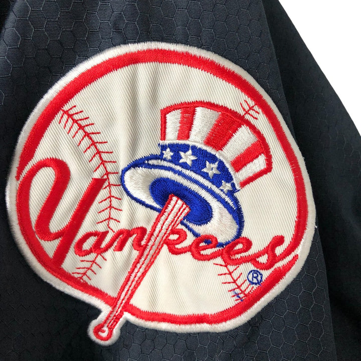 90s-00'S Majestic MLB New York Yankees Stars and Stripes Nylon Blouson, Men's Size L Polyurethane Coated Nylon navy blue type Vintage Second Hand