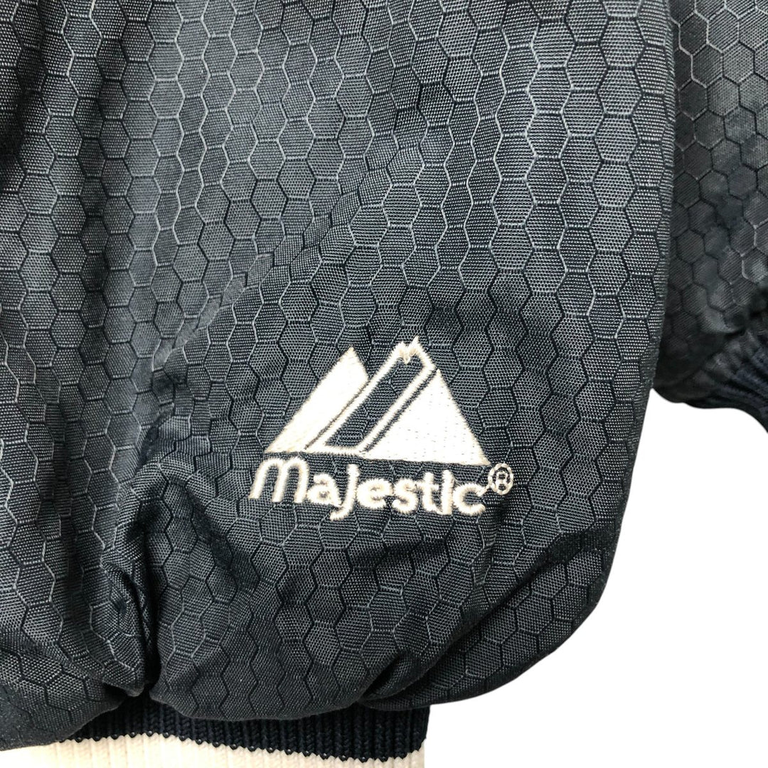 90s-00'S Majestic MLB New York Yankees Stars and Stripes Nylon Blouson, Men's Size L Polyurethane Coated Nylon navy blue type Vintage Second Hand