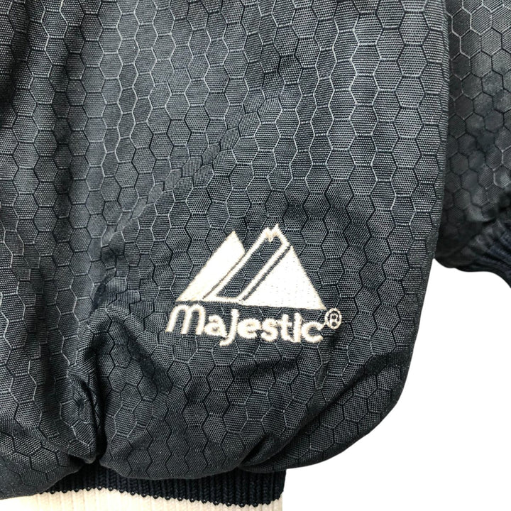 90s-00'S Majestic MLB New York Yankees Stars and Stripes Nylon Blouson, Men's Size L Polyurethane Coated Nylon navy blue type Vintage Second Hand