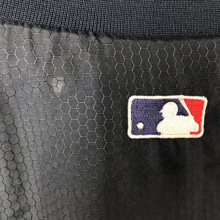90s-00'S Majestic MLB New York Yankees Stars and Stripes Nylon Blouson, Men's Size L Polyurethane Coated Nylon navy blue type Vintage Second Hand