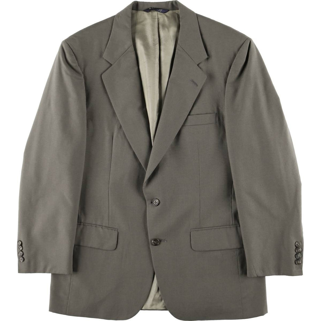 Burberry's wool tailored jacket, made in the USA, size L wool gray type Vintage Second Hand
