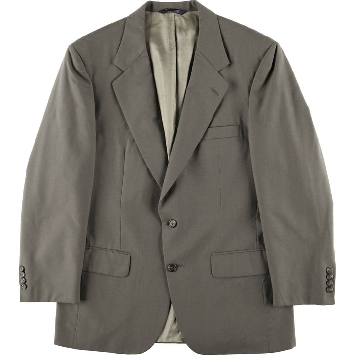 Burberry's wool tailored jacket, made in the USA, size L wool gray type Vintage Second Hand