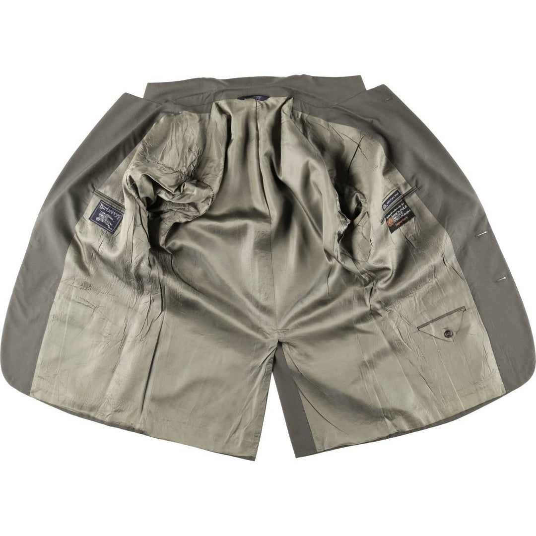 Burberry's wool tailored jacket, made in the USA, size L wool gray type Vintage Second Hand