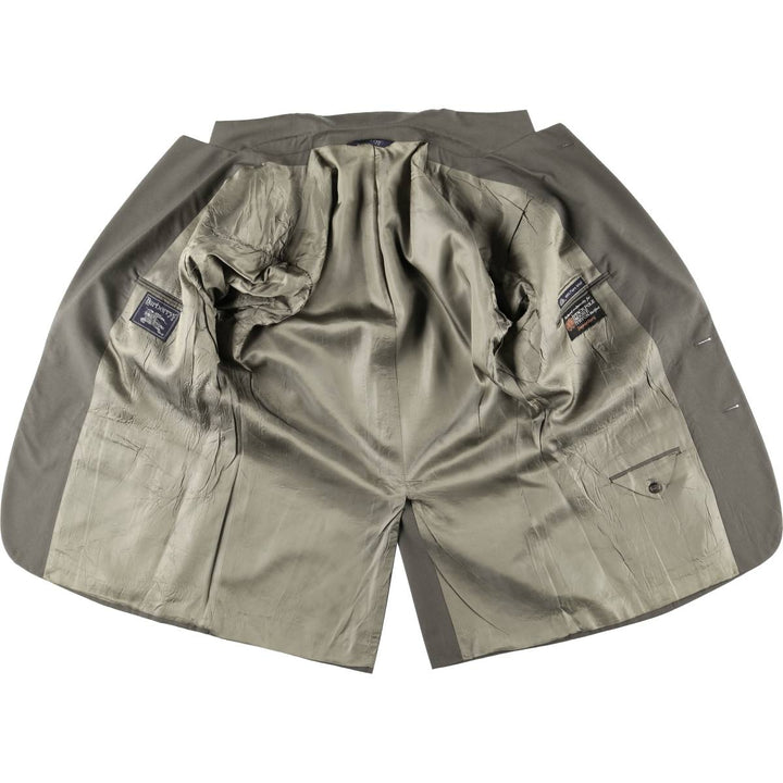 Burberry's wool tailored jacket, made in the USA, size L wool gray type Vintage Second Hand