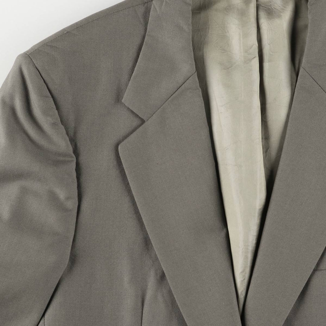 Burberry's wool tailored jacket, made in the USA, size L wool gray type Vintage Second Hand