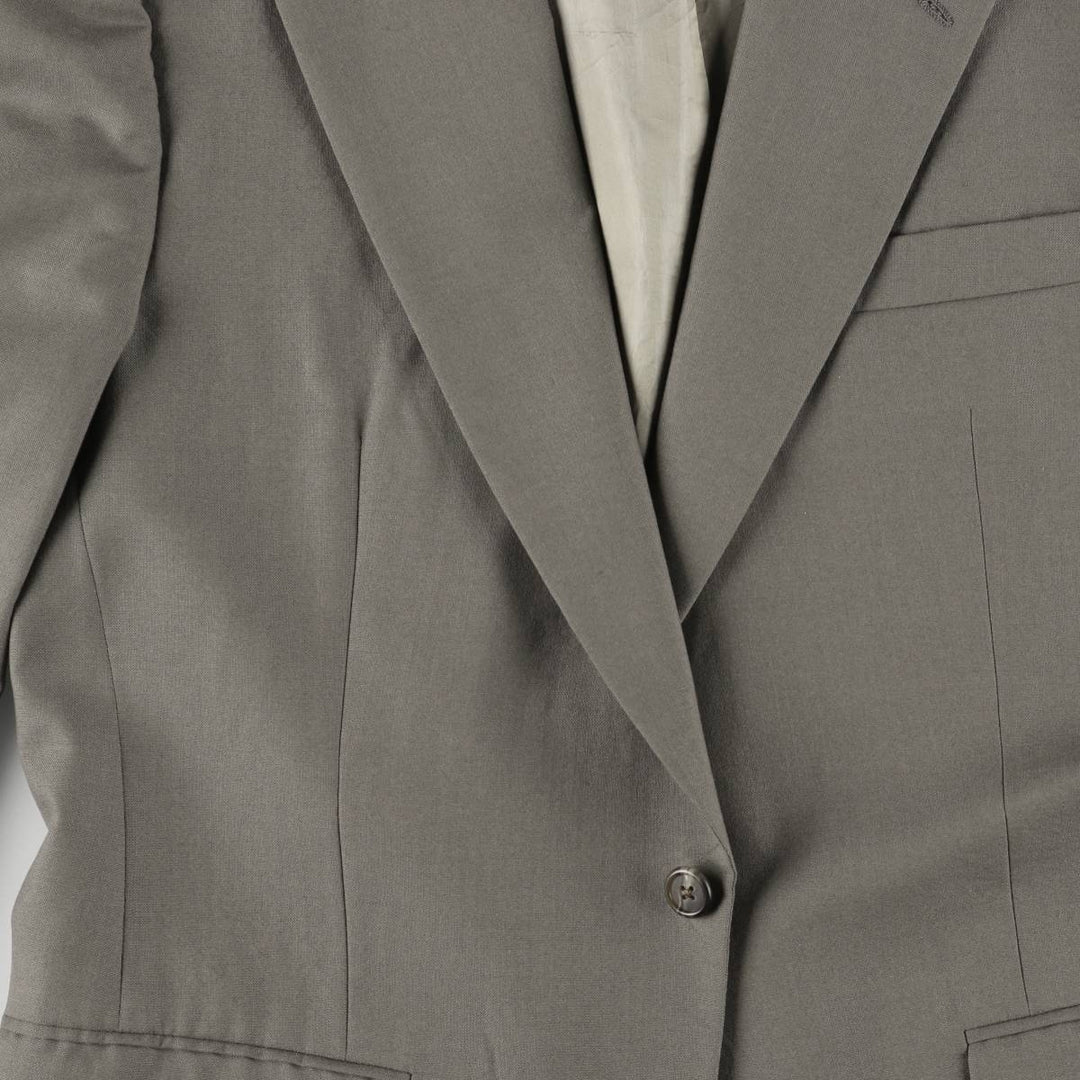 Burberry's wool tailored jacket, made in the USA, size L wool gray type Vintage Second Hand