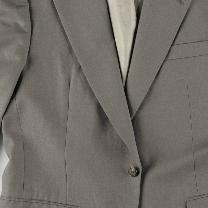 Burberry's wool tailored jacket, made in the USA, size L wool gray type Vintage Second Hand