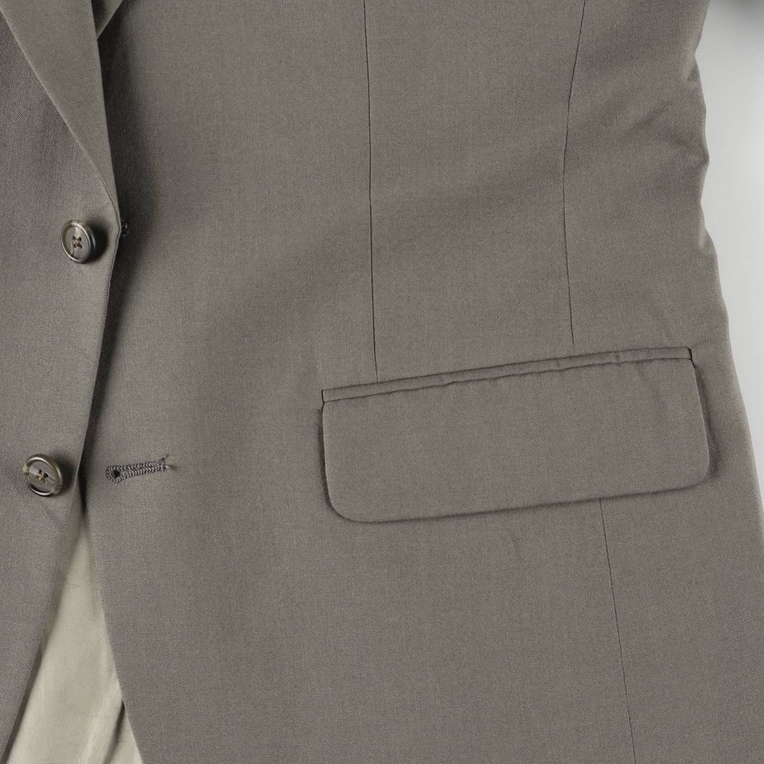 Burberry's wool tailored jacket, made in the USA, size L wool gray type Vintage Second Hand