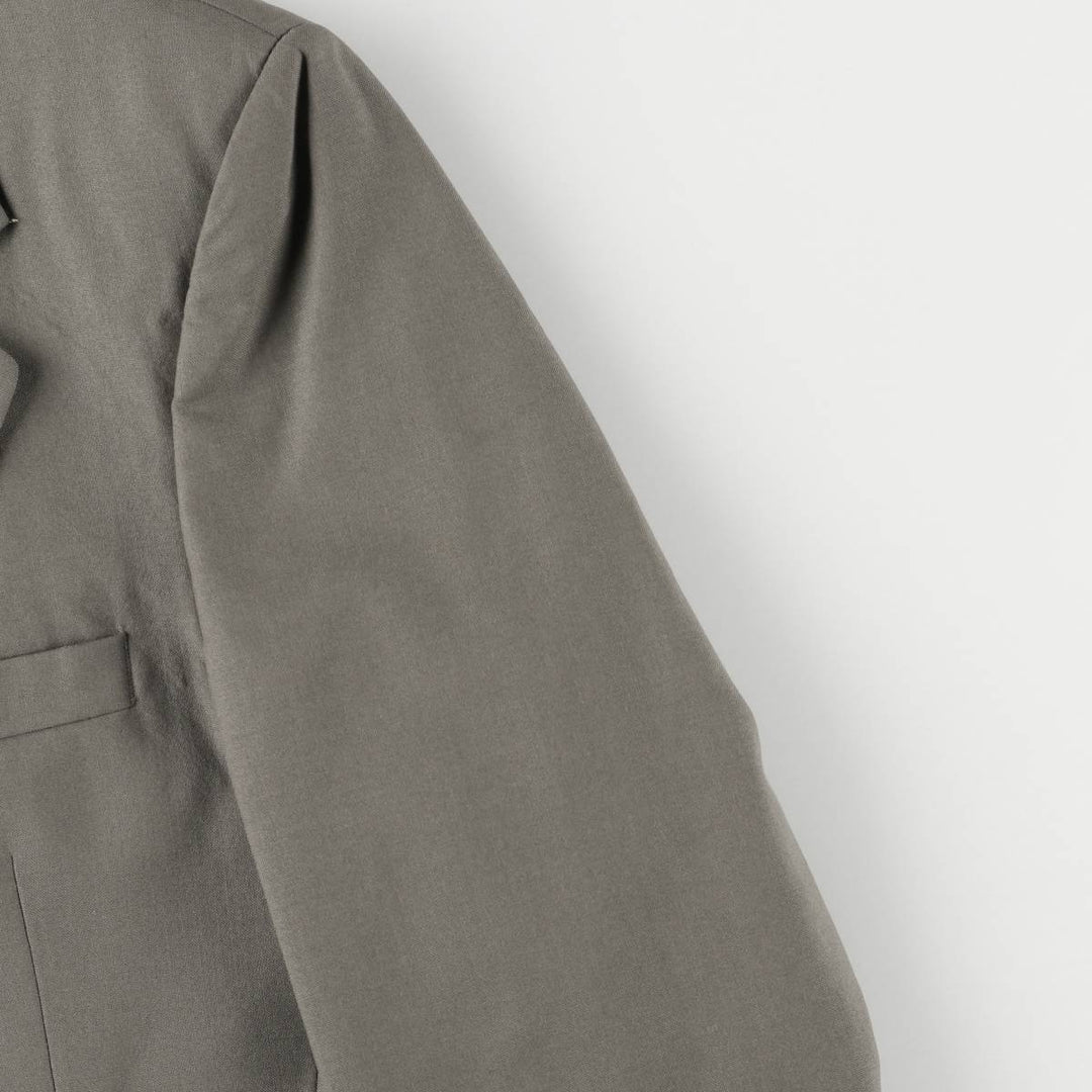 Burberry's wool tailored jacket, made in the USA, size L wool gray type Vintage Second Hand