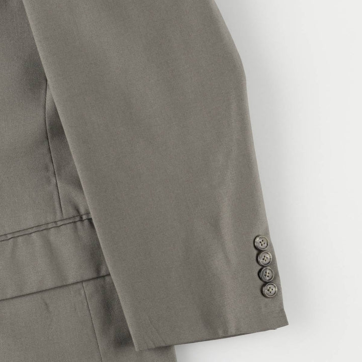 Burberry's wool tailored jacket, made in the USA, size L wool gray type Vintage Second Hand