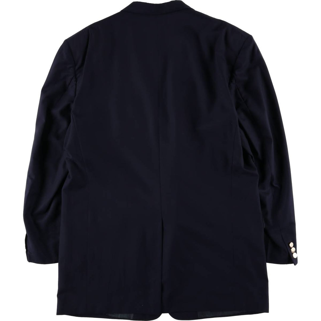 Burberry's BURBERRY LONDON Navy Blazer, Tailored Jacket, Made in USA, Men's Size XL wool navy blue type Vintage Second Hand