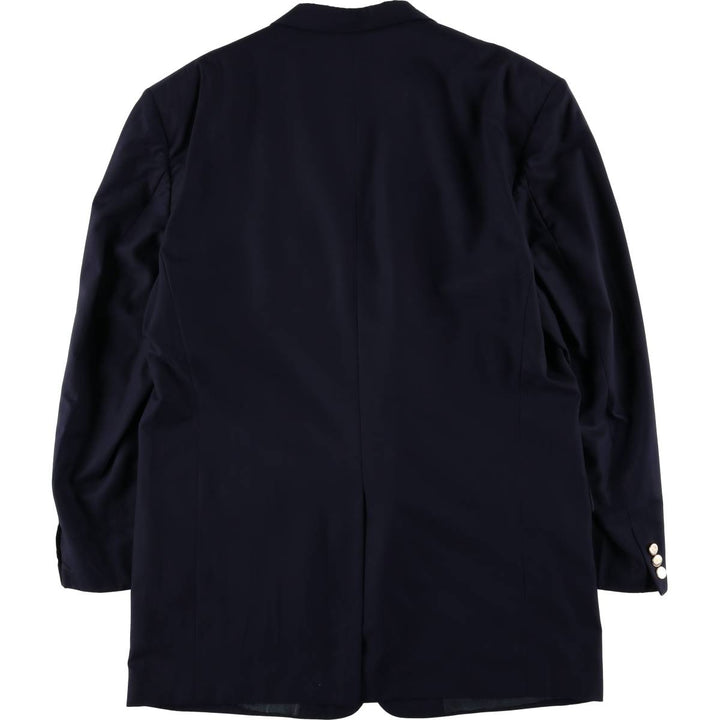 Burberry's BURBERRY LONDON Navy Blazer, Tailored Jacket, Made in USA, Men's Size XL wool navy blue type Vintage Second Hand